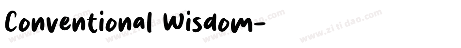 Conventional Wisdom字体转换